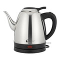 1L Stainless Steel Electric Kettle with Rotating Base & Indicator Light